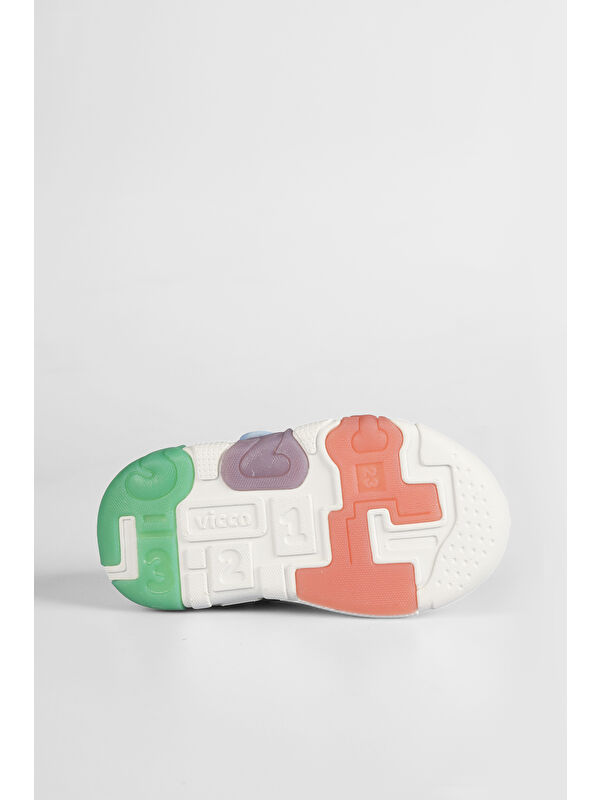 Sort Işıklı Kız Bebek Beyaz Spor Ayakkabı - Görsel 5