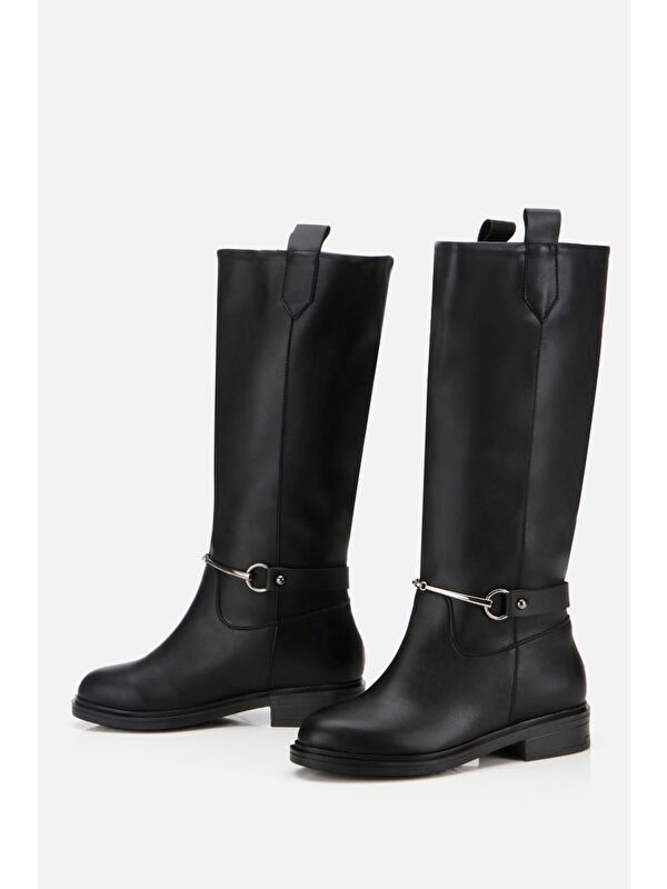 Yaya By Hotiç Kahverengi Yaya By Hotiç Yaya By Kadın Zincir Detaylı Çizme