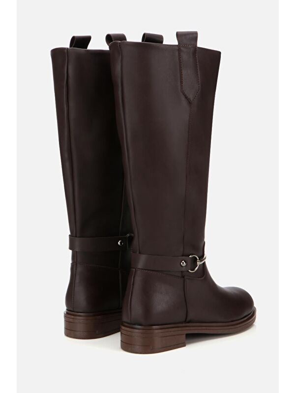 Yaya By Hotiç Kahverengi Yaya By Hotiç Yaya By Kadın Zincir Detaylı Çizme