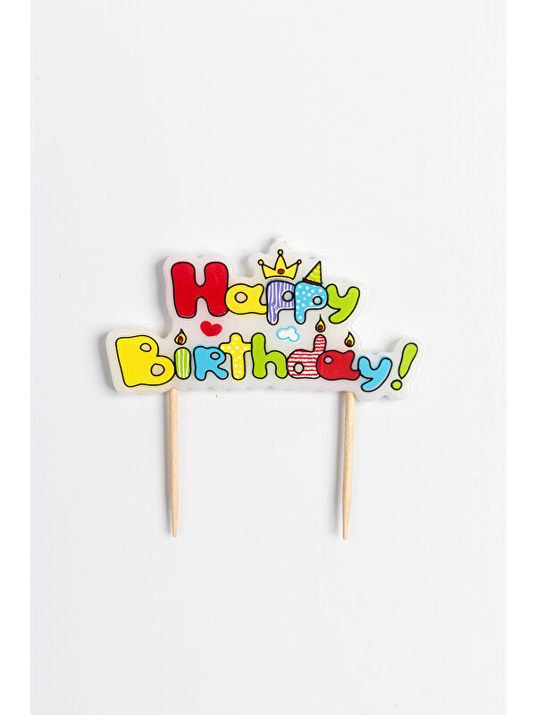 Le Mabelle Çok Renkli Happy Birthday Yazılı Mum