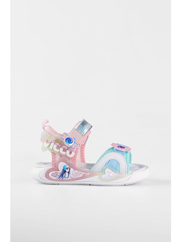 Arial Hafif Kız Bebek Pudra Sandalet - Görsel 6