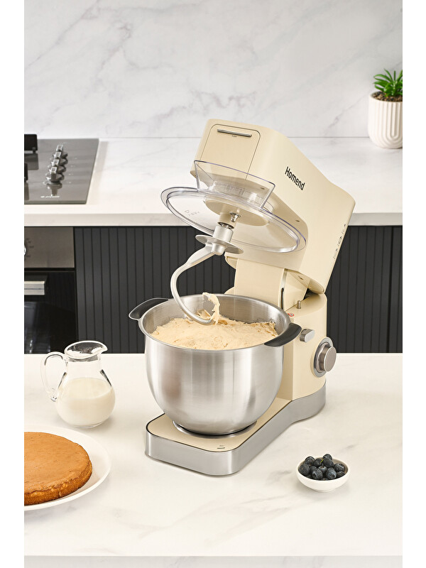 Homend Artfood 3025h Hamur Yoğurma Makinesi Krem 1200W 5,5L