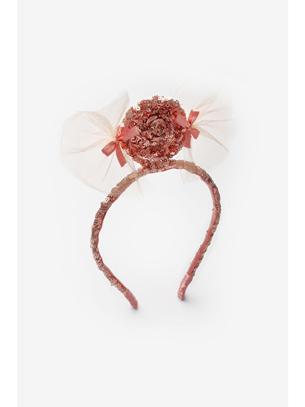 Le Mabelle Rose Pullu Şeker Figürlü Kız Çocuk Taç