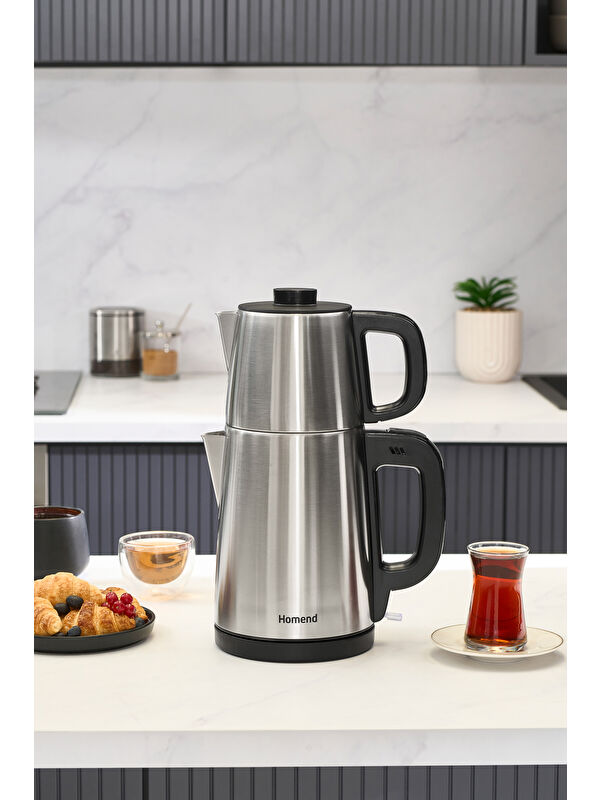Homend Royaltea 1728H Çelik Çay Makinesi Inox
