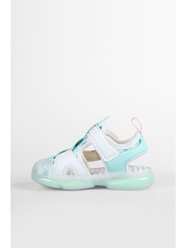 Live Işıklı Kız Bebek Beyaz Sandalet - Görsel 3