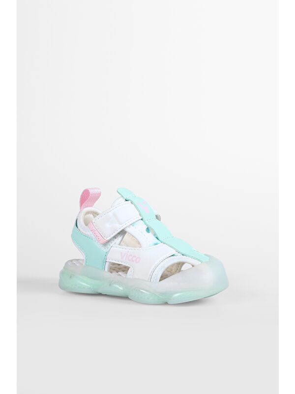 Live Işıklı Kız Bebek Beyaz Sandalet - Görsel 4