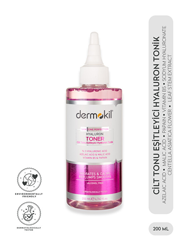 Dermokil Cilt Tonu Eşitleyici Hyaluron Tonik 200 ml