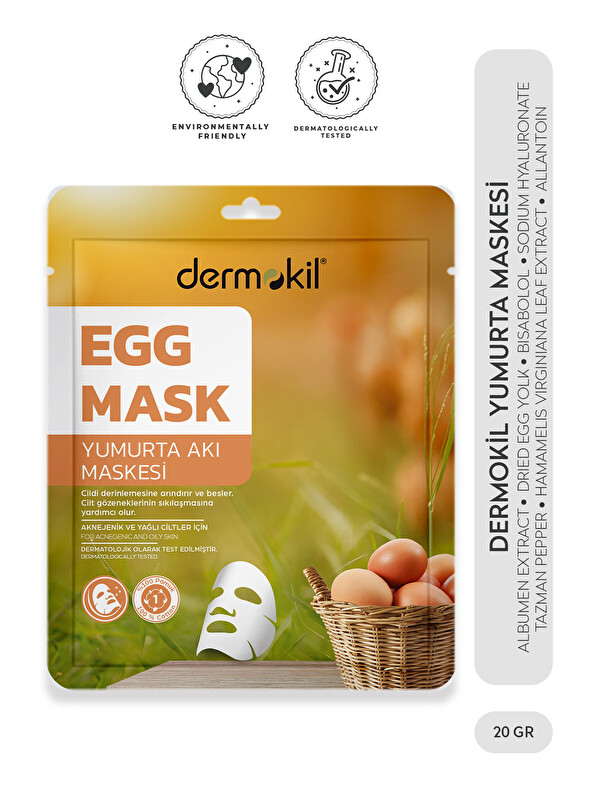 Dermokil Yumurta Maskesi (Aknejenik ve Yağlı Ciltler için) 20 gr