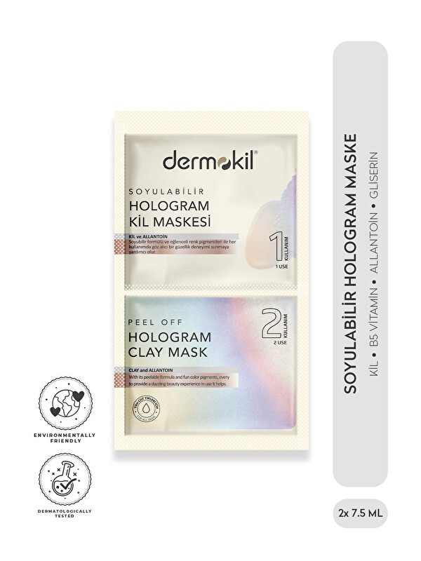 Dermokil Soyulabilir Hologram Maske 2* 7.5 ml