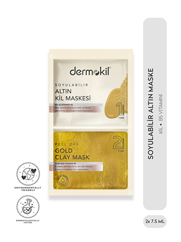 Dermokil Soyulabilir Altın Maske 2* 7.5 ml