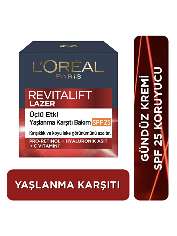 L'Oreal Paris Revitalift Lazer X3 Leke ve Kırışıklık Karşıtı Bakım