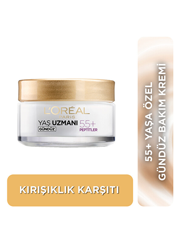 L'Oreal Paris Yaş Uzmanı 55+ Kırışıklık Karşıtı Yenileyici Krem