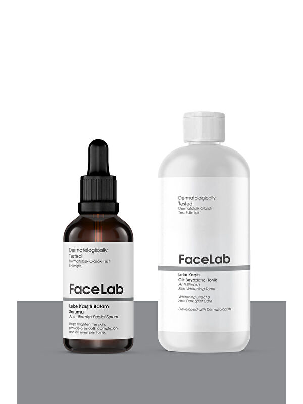 FaceLab Leke Karşıtı Cilt Tonu Eşitleyici Cilt Beyazlatıcı Bakım Seti (Serum + Tonik)