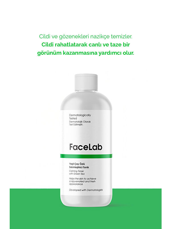 FaceLab Yeşil Çay Özlü Yatıştırıcı Yüz Toniği