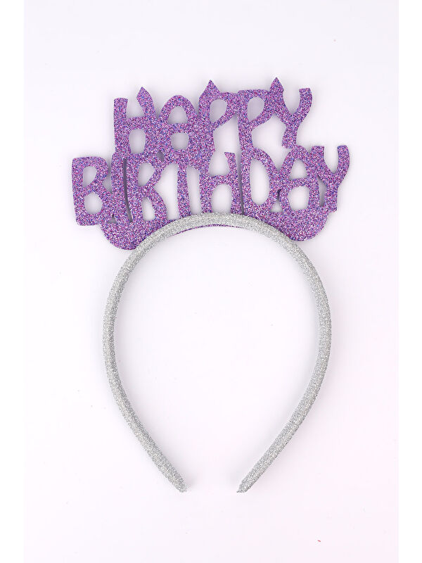 Le Mabelle Lila Simli Eva Happy Birthday Kız Çocuk Taç