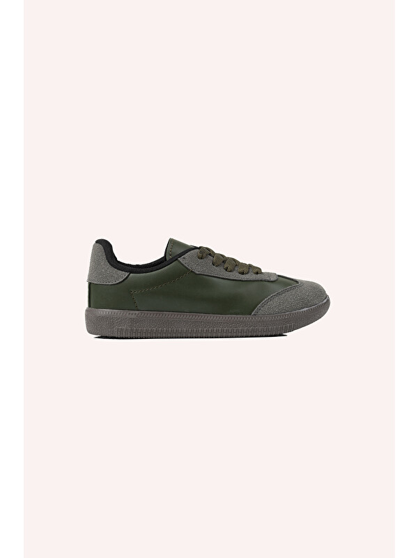 Panço Erkek Çocuk Bağcıklı Haki Sneaker