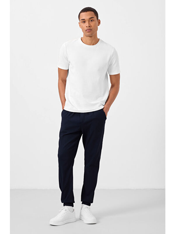 Tommylife Lacivert Standart Fit Dokuma Hafif Esnek Chino  Erkek Pantolon - 82176