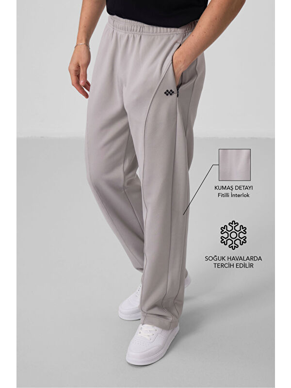 Tommylife Taş Yüzeyi Dokulu Standart Fit Palazzo  Erkek Pantolon - 82171