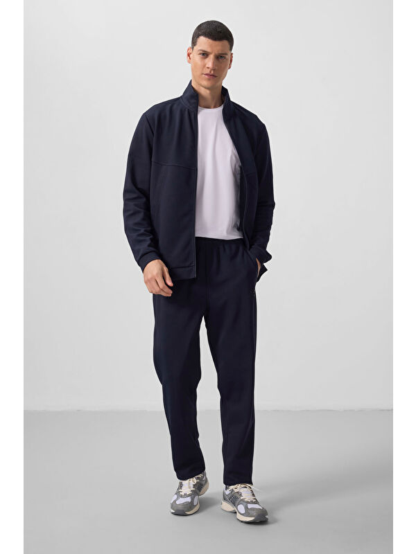Tommylife Lacivert Yüzeyi Dokulu Rahat Form Erkek Eşofman Takım - 85273
