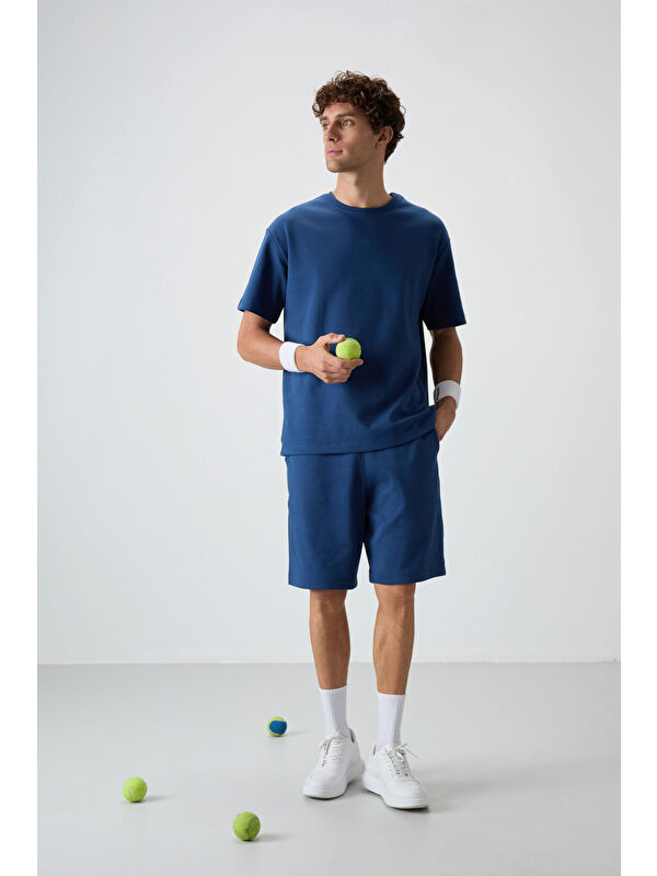 Air Jones Pamuklu Kalın Yumuşak Dokulu  Fit Basic Şortlu Takım - 85249