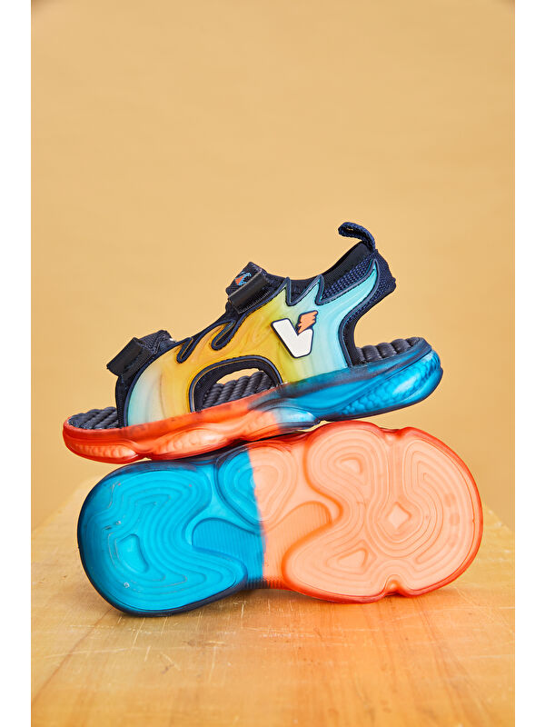 Jack Işıklı Erkek Okul Öncesi Lacivert Sandalet - Görsel 5