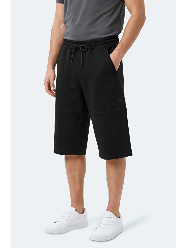 SLAZENGER NOCTURA Erkek Kapri Siyah Şort
