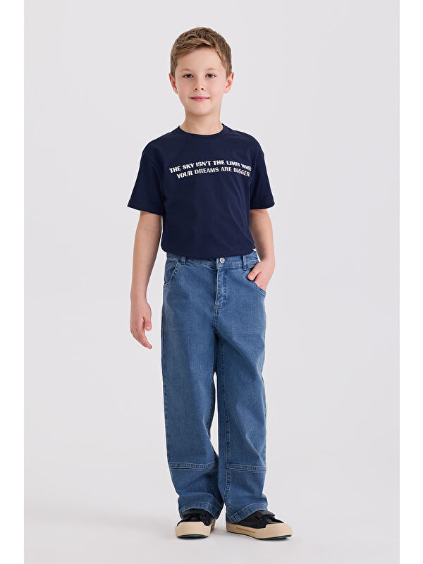 Panço Erkek Çocuk İndigo Pantolon