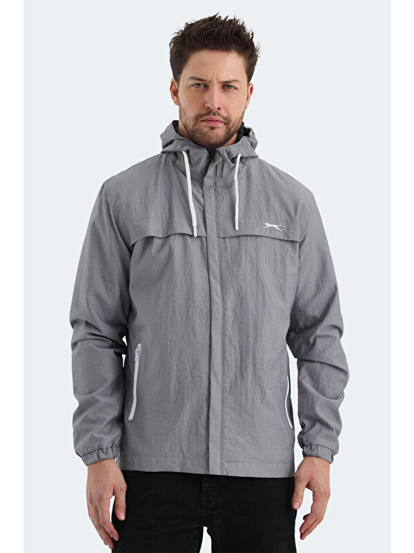 SLAZENGER Erkek Yağmurluk Koyu Gri