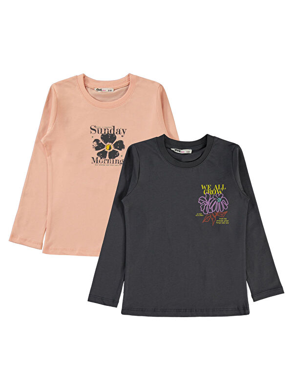 Civil Girls Kız Çocuk 2'li Sweatshirt 5-13 Yaş Antrasit