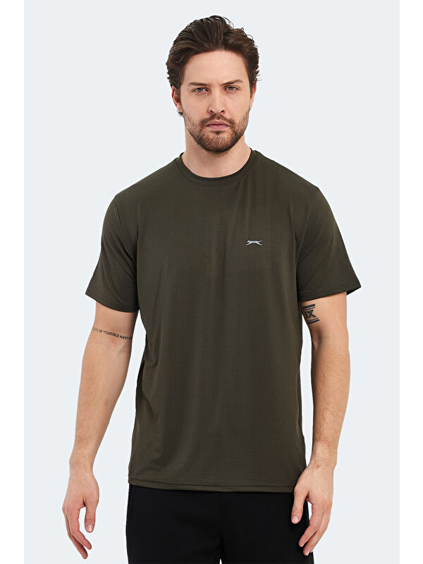 SLAZENGER OSWIN KTN Erkek Tişört Haki