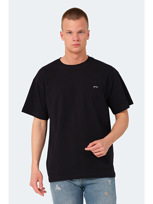 SLAZENGER Bisiklet Yaka Kısa Kollu Oversize Erkek Tişört
