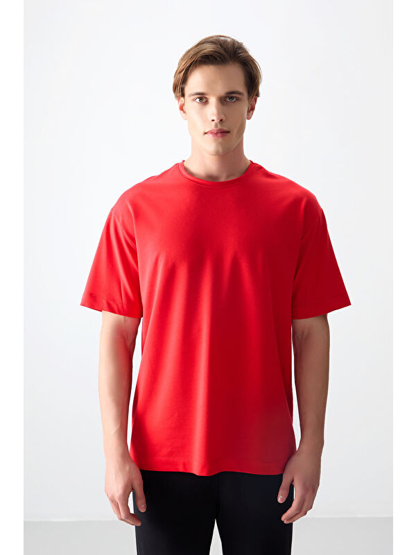 Air Jones Pamuklu Kalın Yumuşak Dokulu Oversize Fit Basic Erkek Tişört