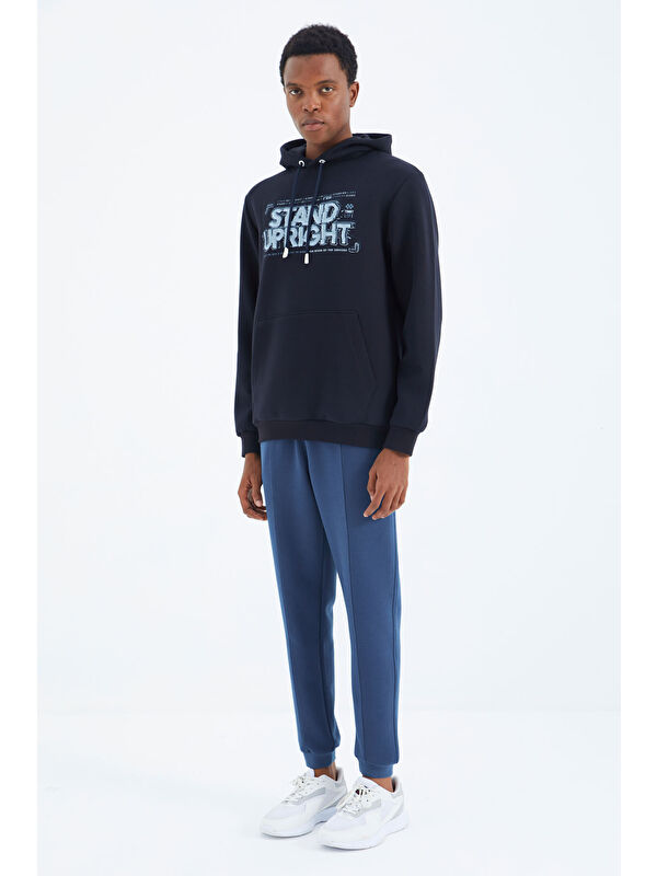Tommylife Parlıament  Bağcıklı Ön Dikiş Detaylı  Standart  Kalıp  Erkek Jogger Eşofman Altı - 84994