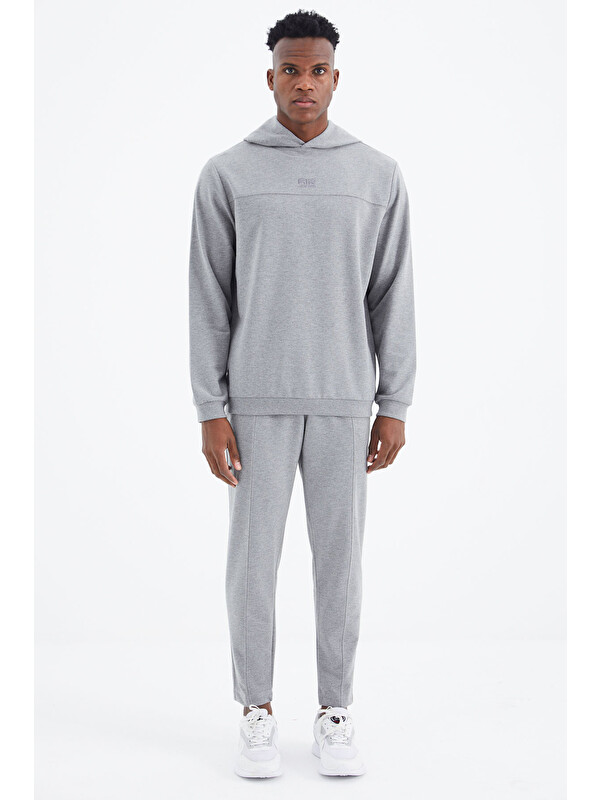 Air Jones Kelvin Gri Melanj Kelvin Basic Erkek Eşofman Takım - 85230