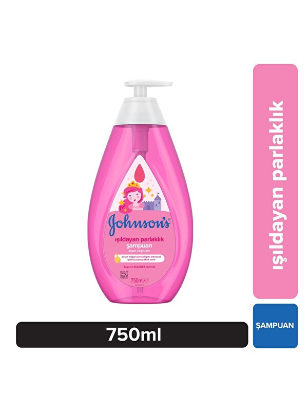 JOHNSON'S Baby İşildayan Parlaklik Argan Yaği Özlü Bebek Şampuani 750 ml
