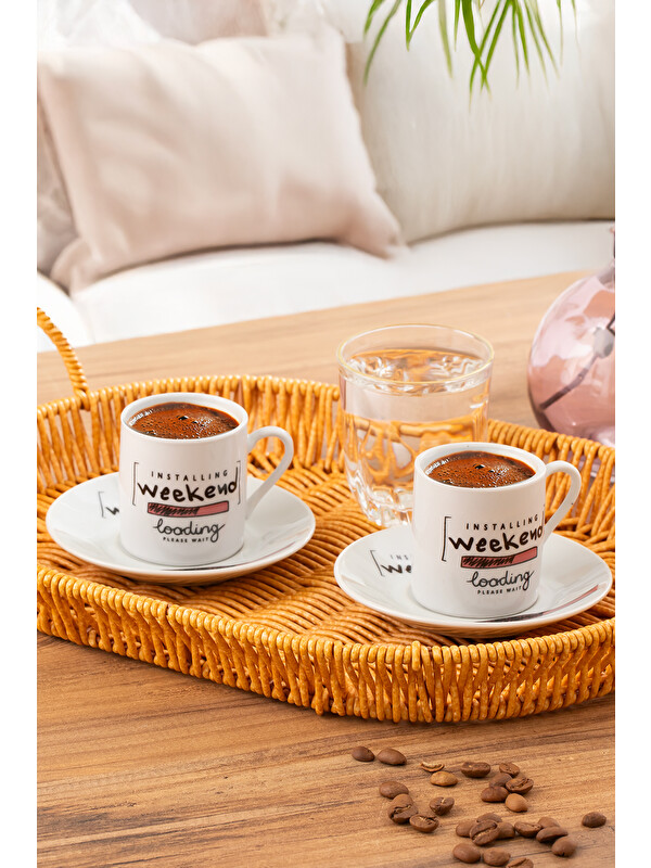 Porsima 09 Porselen 12 Parça Türk Kahve Fincan Takımı 90ml