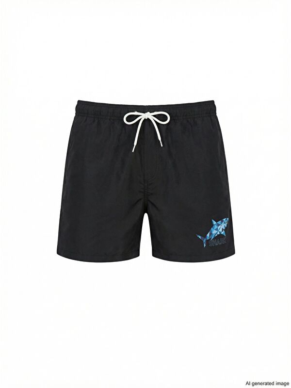 Bad Bear Shark Erkek Siyah Mayoşort