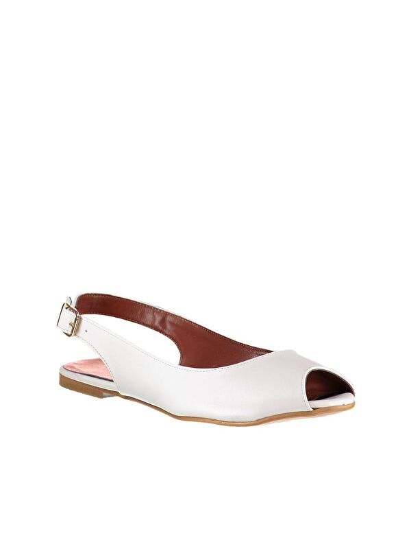 Beyaz Kadın Sandalet B726104509 - Görsel 6