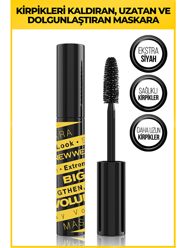 New Well Big Lash Volume Mascara Kirpikleri Kaldıran, Uzatan ve Dolgunlaştıran Maskara 6,5 ML