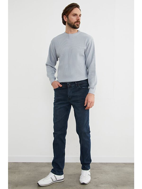 Fullamoda Fermuarlı Straight Jean Pantolon