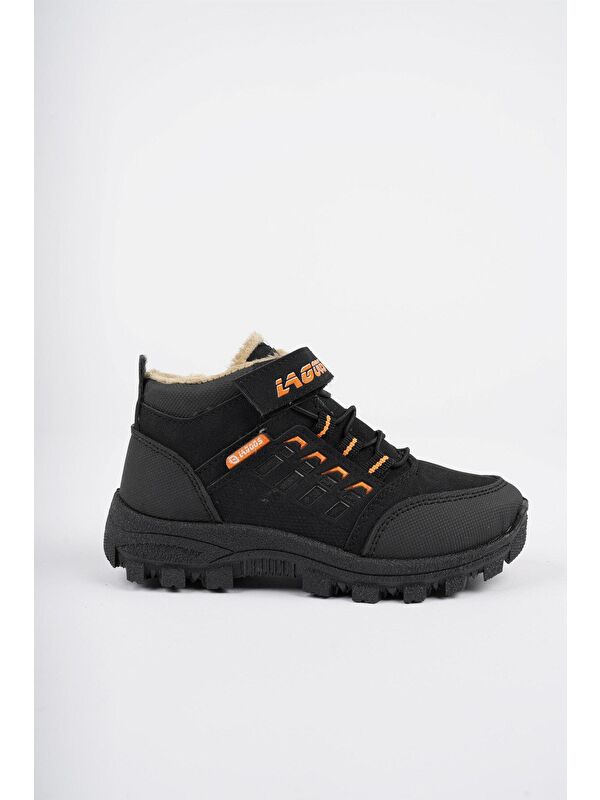 BOB Bağcıklı Cırtlı İçi Kürklü Çocuk Outdoor Kışlık Bot - Görsel 3