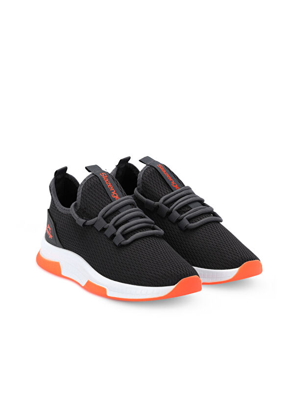 ABENA I Kadın Koşu Yürüyüş Ayakkabı Koyu Gri / Turuncu - Görsel 3