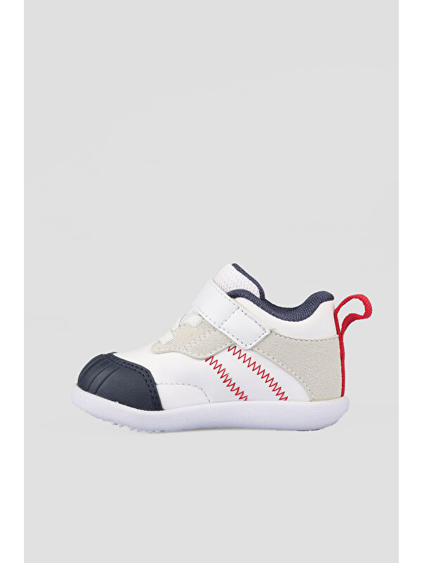 Ayden Hafif Erkek Bebek Beyaz Günlük Ayakkabı - Görsel 3