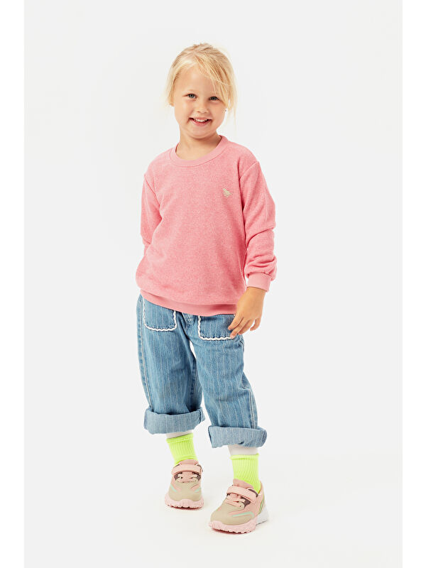 Surf Hafif Kız Okul Öncesi Pudra Spor Ayakkabı - Görsel 6