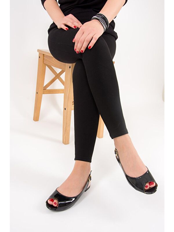 Siyah Kadın Sandalet B726104508 - Görsel 2