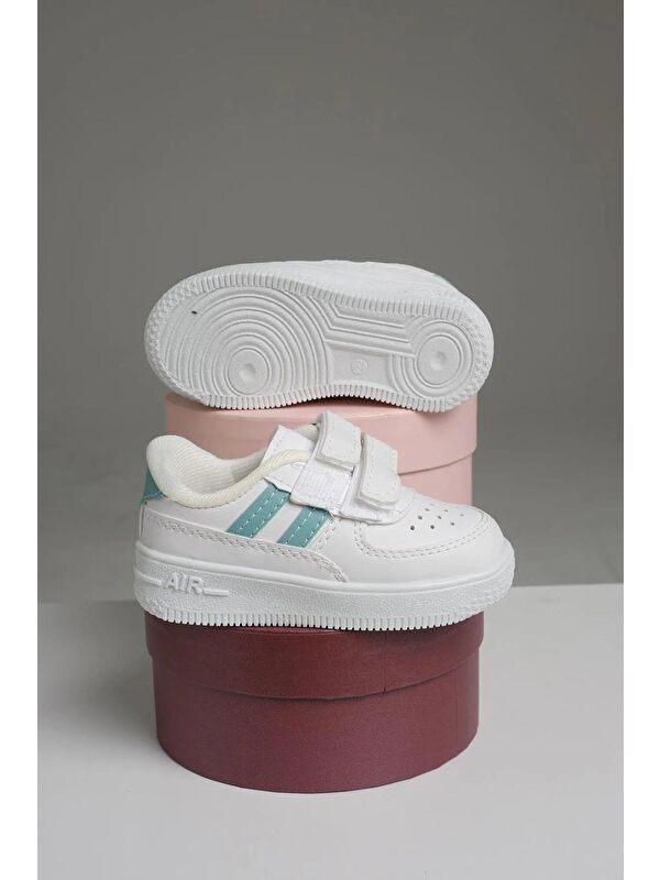Ezra Air Kalın Taban Bantlı Unisex Bebek Çocuk Sneaker - Görsel 4