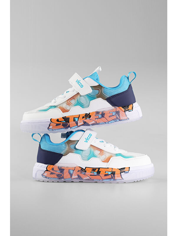 Bita Hafif Erkek Çocuk Mavi Sneaker - Görsel 4