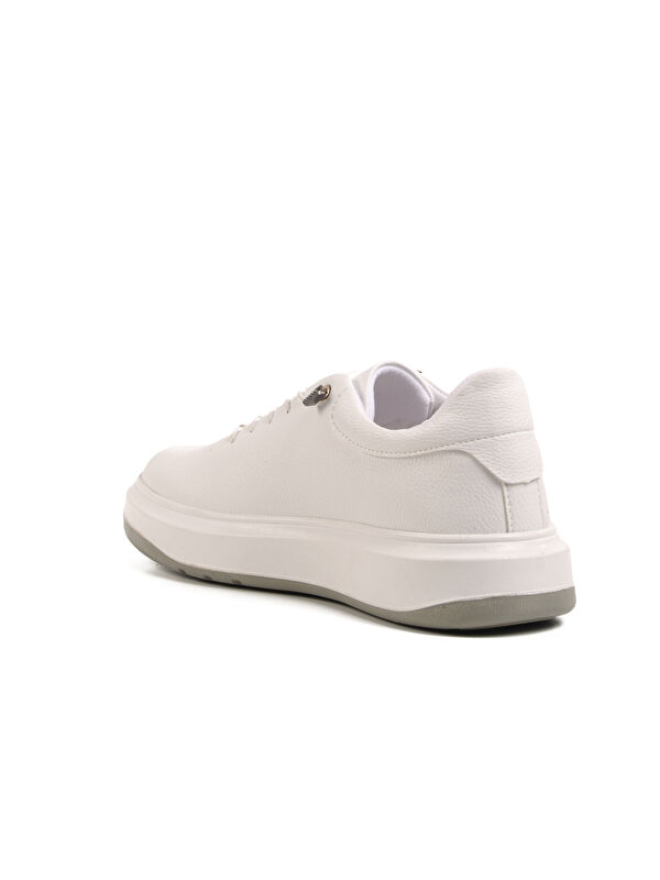 Beyaz Lastik Bağcıklı Erkek Casual Ayakkabı 404 M - Görsel 5