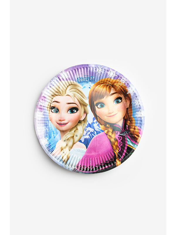 Le Mabelle Çok Renkli Elsa Temalı 8'li Tabak Bardak Set