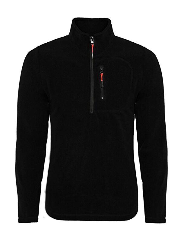 Genius Store Erkek Polar Renkli Yarım Fermuarlı Cepli Tactical Flecee